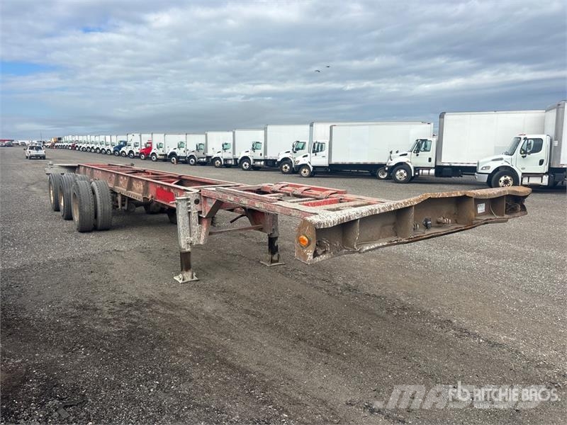 Max Atlas Tri/A Extendable Container Trailer Containerframe/Skiploader trailers