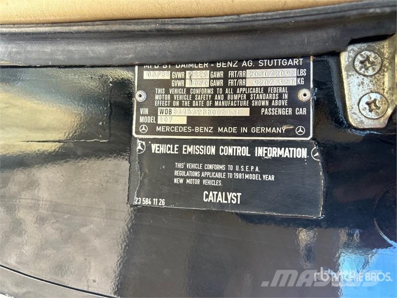Mercedes-Benz 380 Convertible Cars