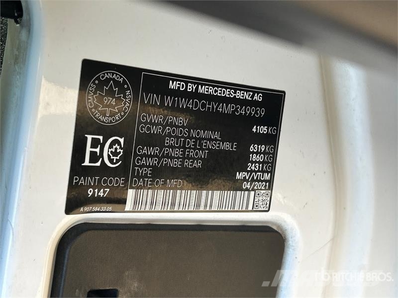 Mercedes-Benz Sprinter 2500 Cargo Van 大型面包车