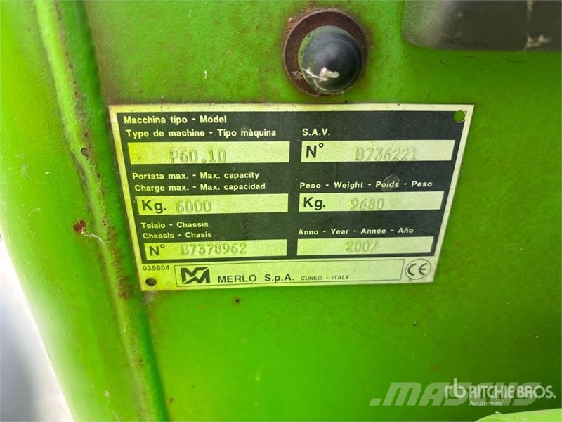 Merlo P60.10 Telehandler 텔러 핸들러