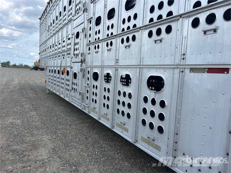 Merritt 53 ft Tri/A Livestock Trailer مقطورات نقل الحيوانات