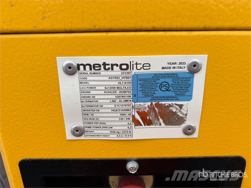 Metrolite HLT-6 4.2 kVA Light Tower أبراج خفيفة