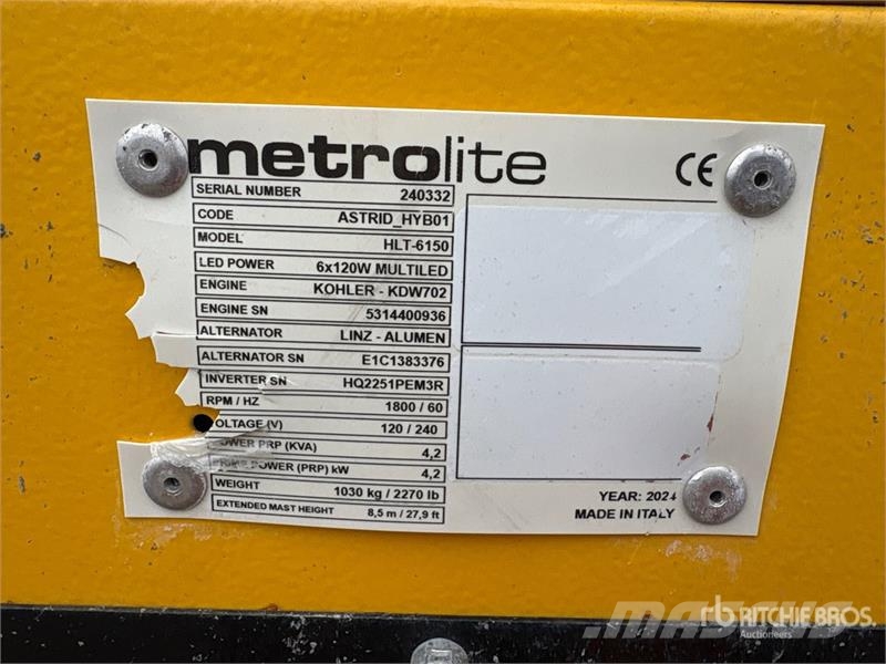 Metrolite HLT-6 4.2 kVA S/A Light Tower Lichtmasten