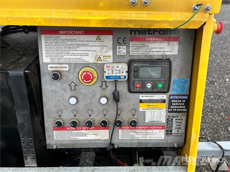 Metrolite HLT-6100 Solar Light Tower (Inoperable) 조명타워