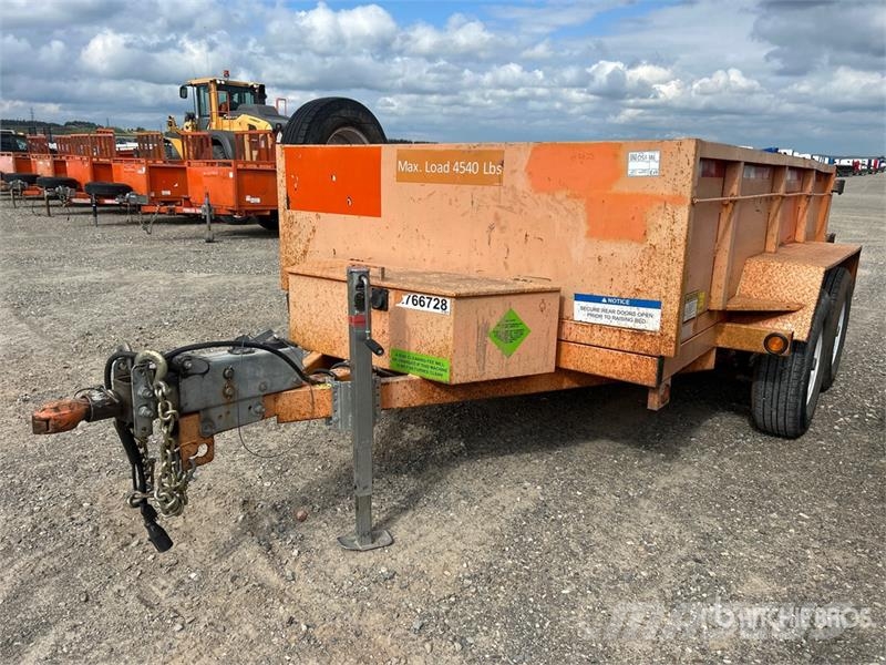 Miska 10 ft T/A Dump Utility Trailer Kipper