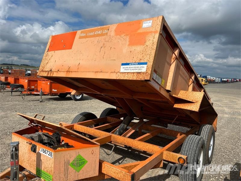 Miska 10 ft T/A Dump Utility Trailer Kipper