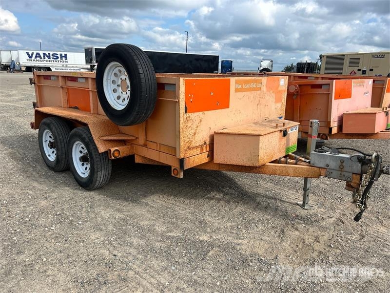 Miska 10 ft T/A Dump Utility Trailer Kipper