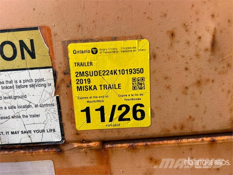 Miska 10 ft T/A Dump Utility Trailer Kipper