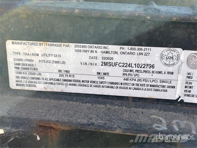  Miska 10 ft T/A Utility Trailer مقطورات أخرى