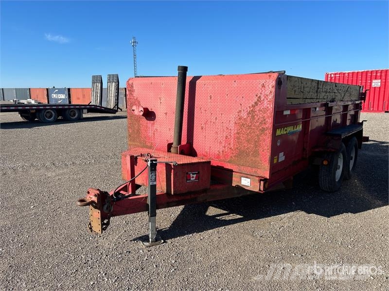  Miska 14 ft T/A Dump Utility Trailer Kipper