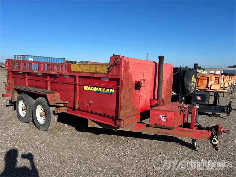 Miska 14 ft T/A Dump Utility Trailer Kipper
