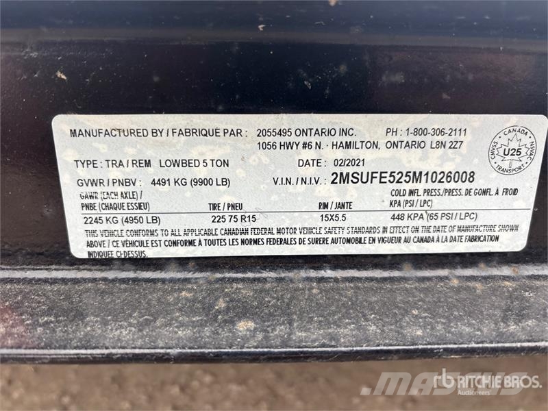 Miska 5X10UT 10 ft T/A Utility Trailer Andre hengere
