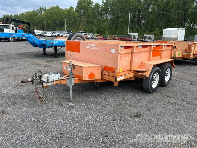 Miska 610 10 ft T/A Dump Utility Trailer Kipper