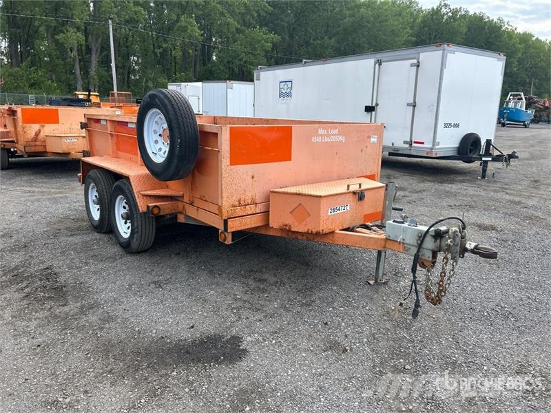 Miska 610 10 ft T/A Dump Utility Trailer Kipper
