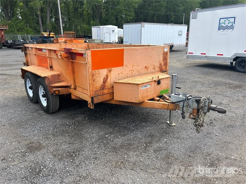 Miska 610 10 ft T/A Dump Utility Trailer Kallur-haagised