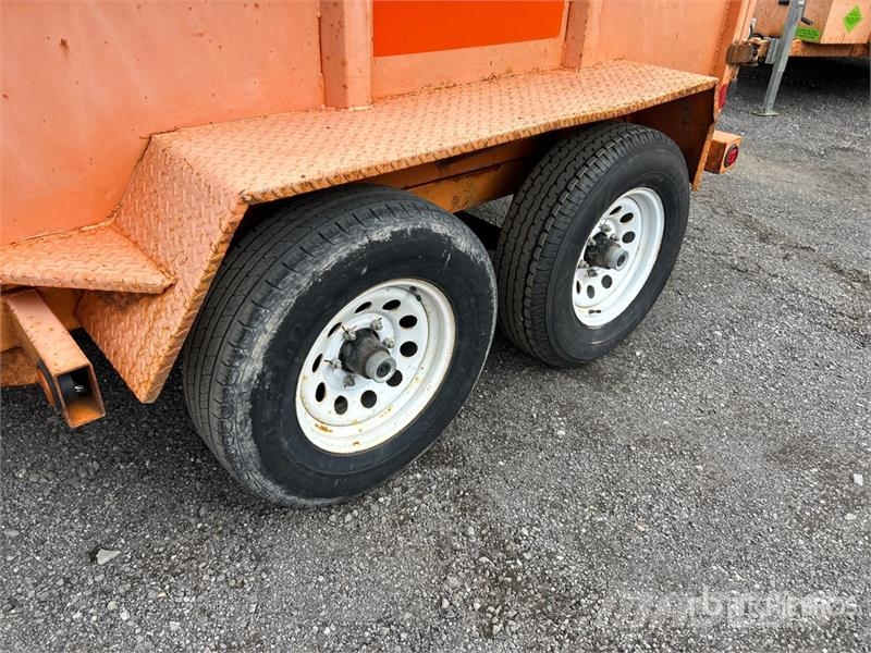 Miska 610 10 ft T/A Dump Utility Trailer Kipper