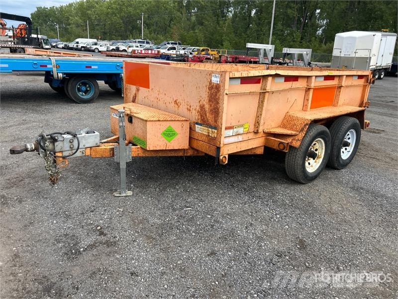 Miska 610 10 ft T/A Dump Utility Trailer Kallur-haagised