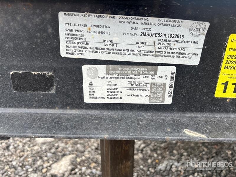 Miska 6X14UT 14 ft T/A Equipment Trailer Autotreilerid