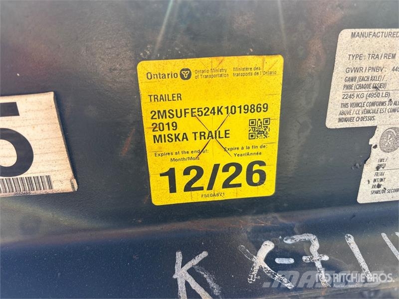 Miska 6X14UT 14 ft T/A Equipment Trailer Prikolice za prevoz vozil