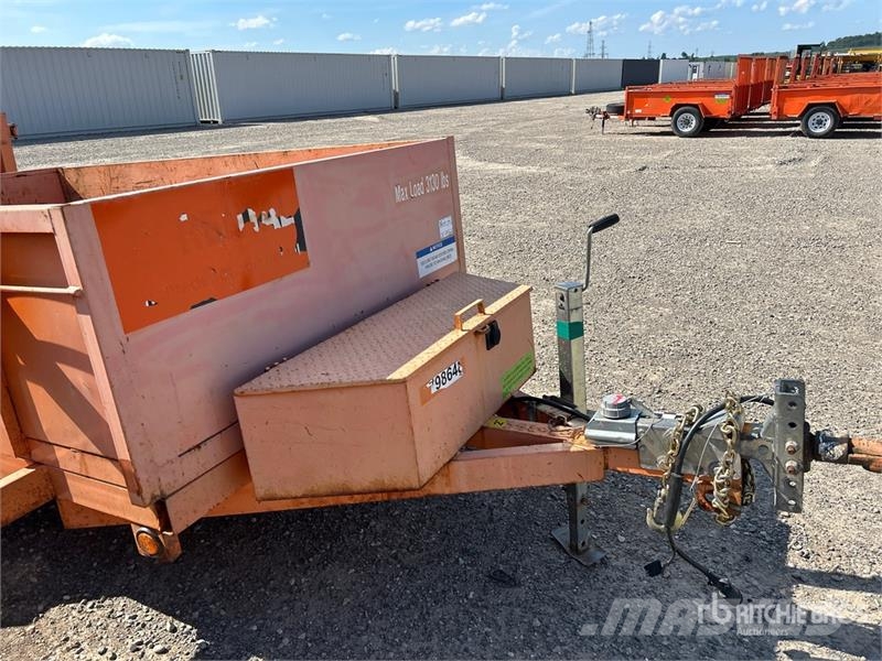Miska 8 ft S/A Dump Utility Trailer Bañera