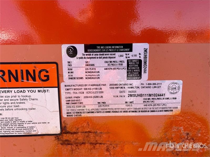 Miska 8 ft S/A Utility Trailer Druge prikolice