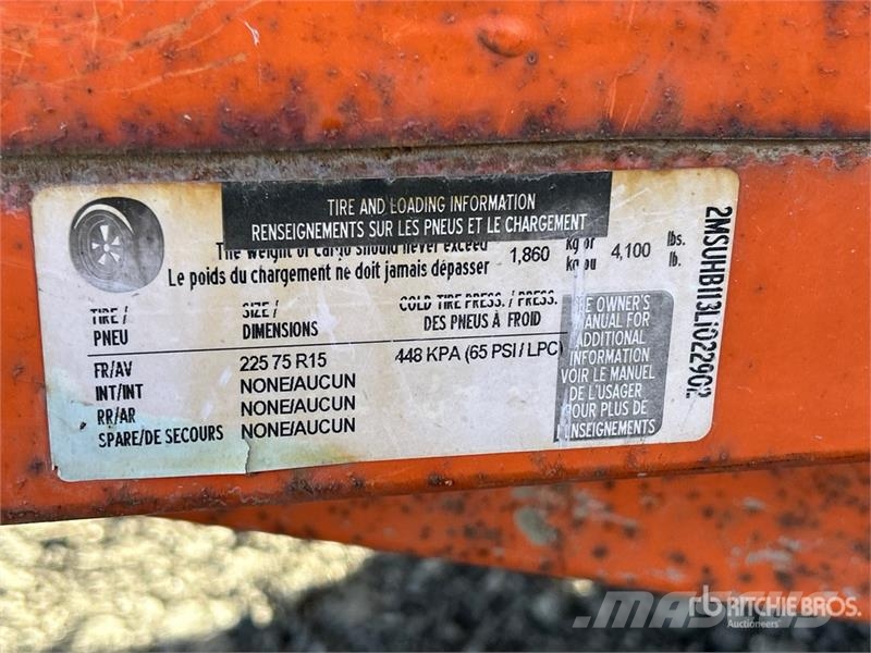  Miska CA58U 8 ft S/A Utility Trailer مقطورات أخرى