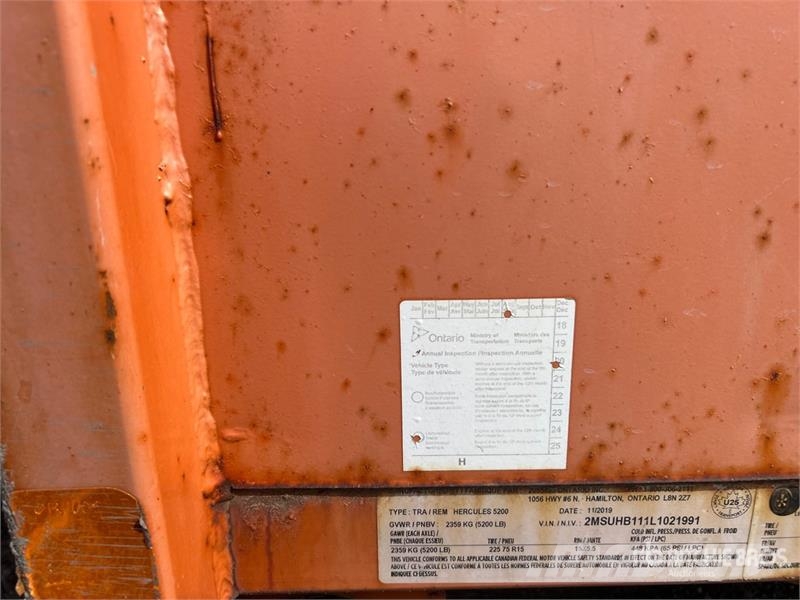 Miska Hercules 5200 8 ft S/A Utility Trailer Altri rimorchi