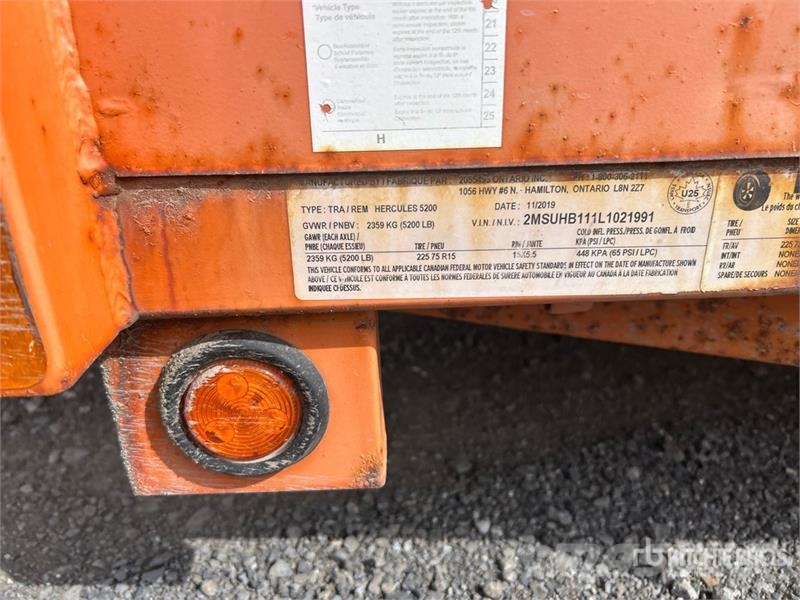 Miska Hercules 5200 8 ft S/A Utility Trailer Altri rimorchi