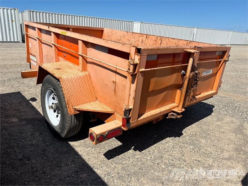 Miska MD 58 8 ft S/A Dump Utility Trailer Bañera