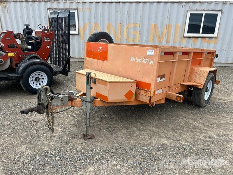 Miska MD 58 8 ft S/A Dump Utility Trailer Bañera