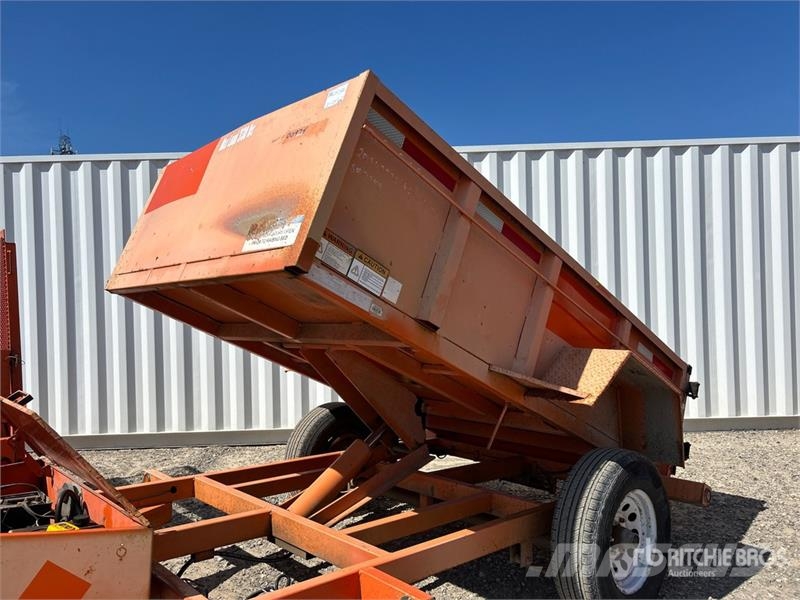 Miska MD 58 8 ft S/A Dump Utility Trailer Bañera