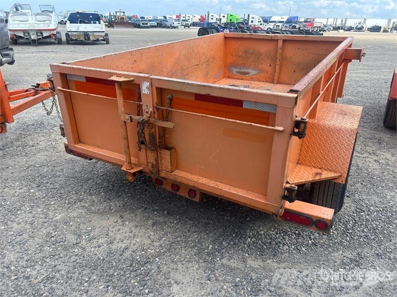Miska MD 58 8 ft S/A Dump Utility Trailer Bañera