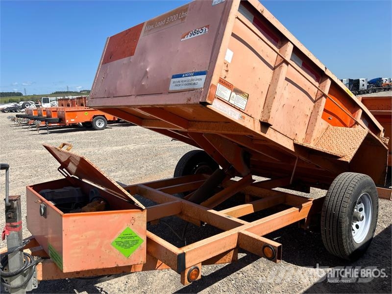 Miska MD 58 8 ft S/A Dump Utility Trailer Bañera