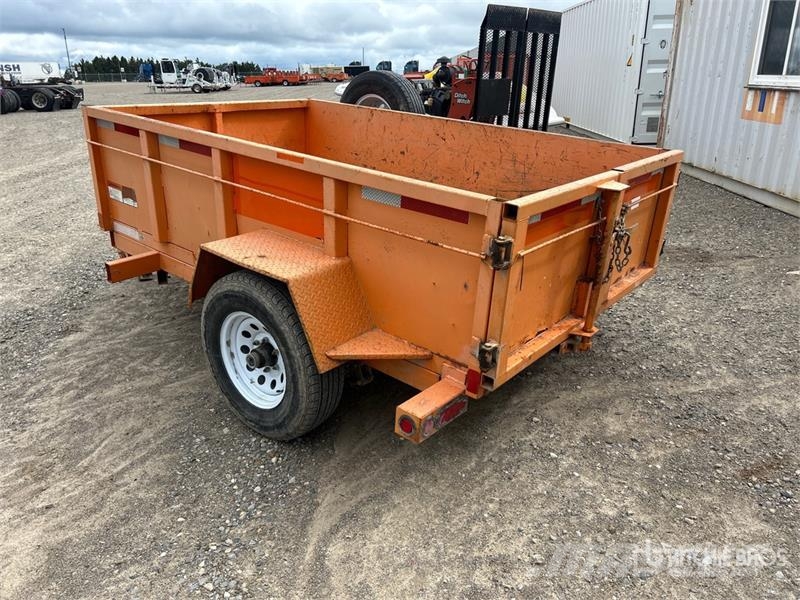 Miska MD 58 8 ft S/A Dump Utility Trailer Bañera