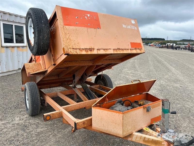 Miska MD 58 8 ft S/A Dump Utility Trailer Bañera