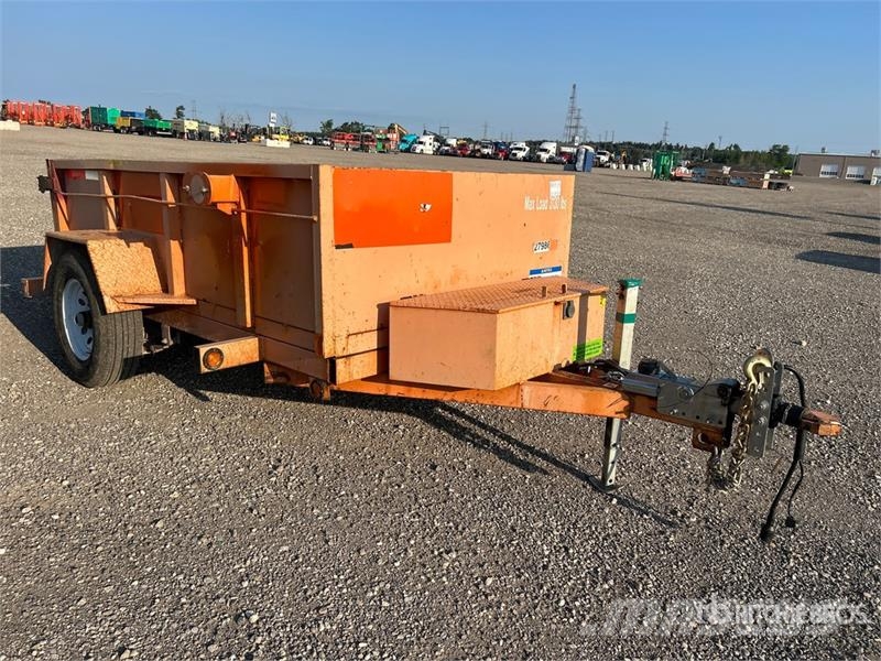 Miska MD 58 8 ft S/A Dump Utility Trailer Bañera