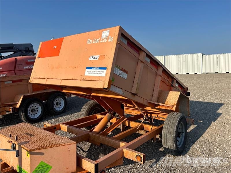 Miska MD 58 8 ft S/A Dump Utility Trailer Bañera