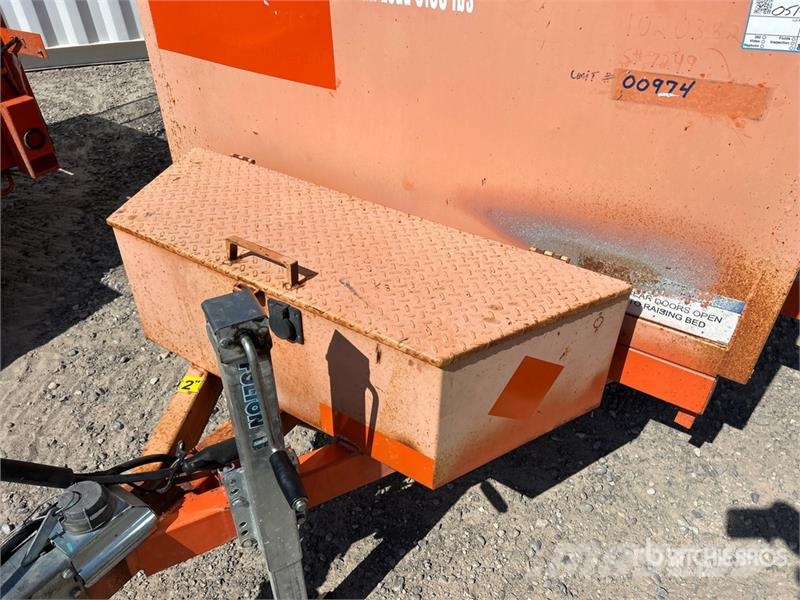 Miska MD 58 8 ft S/A Dump Utility Trailer Bañera