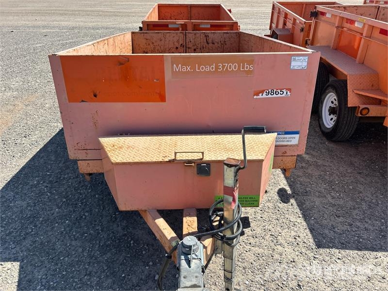 Miska MD 58 8 ft S/A Dump Utility Trailer Bañera