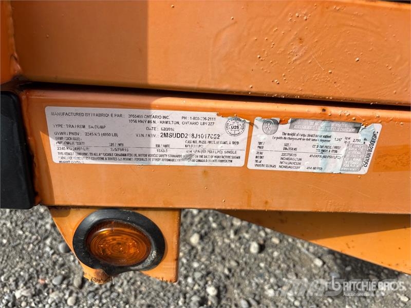  Miska MD 58 Dump Utility Trailer Tipper trailers