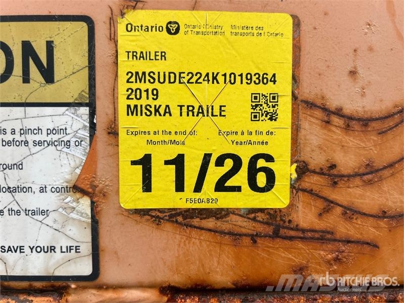Miska MD 610 10 ft T/A Dump Utility Trailer Kipper