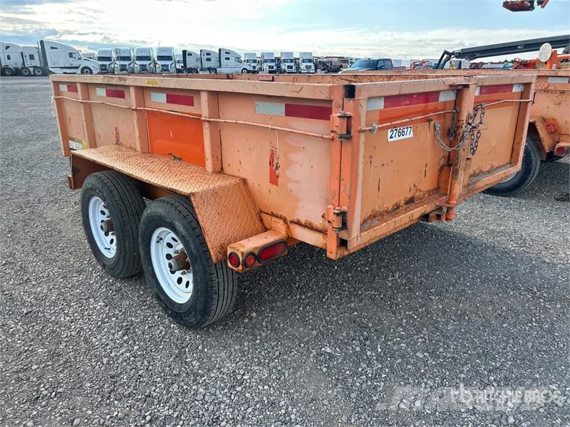 Miska MD 610 10 ft T/A Dump Utility Trailer Bañera