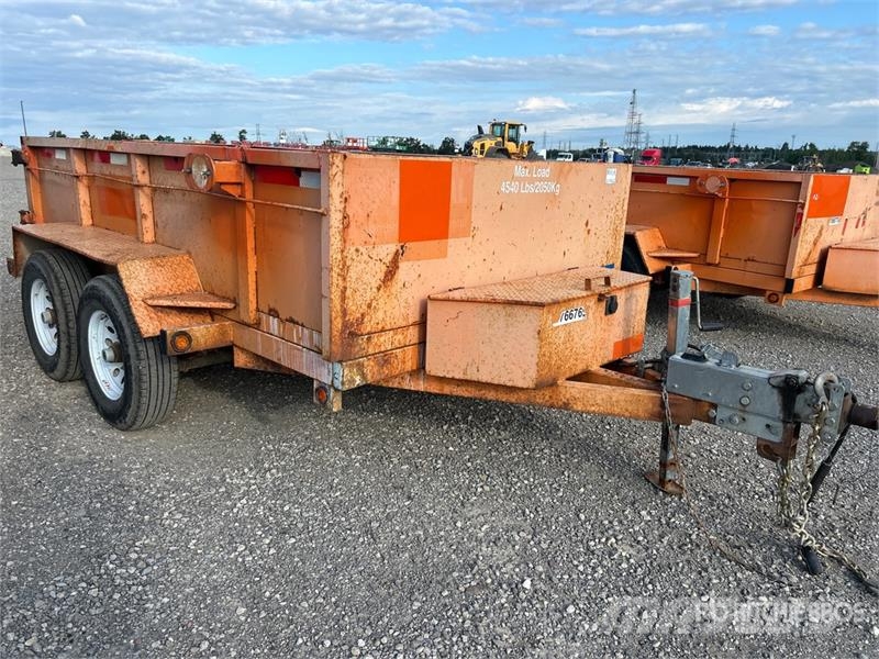 Miska MD 610 10 ft T/A Dump Utility Trailer Bañera
