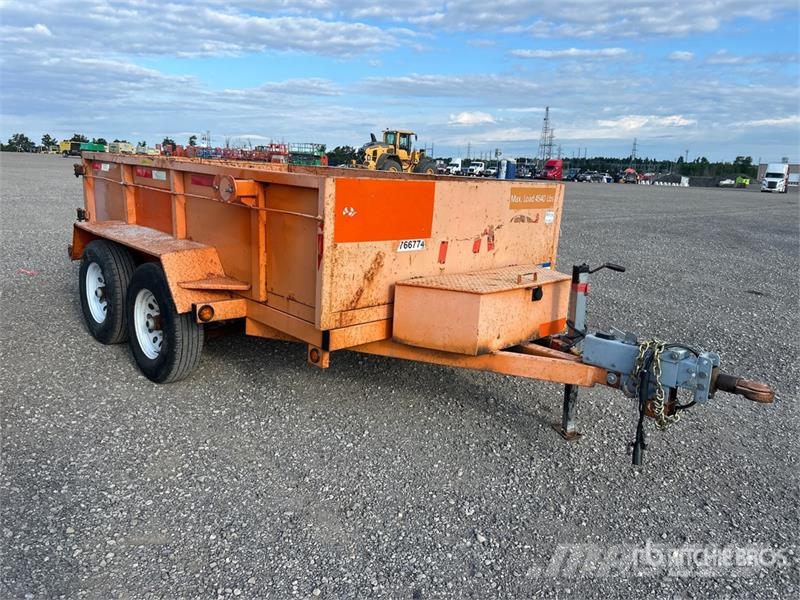 Miska MD 610 10 ft T/A Dump Utility Trailer Bañera