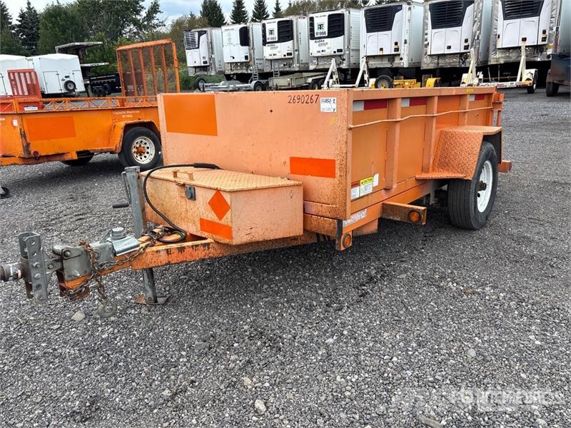 Miska MD Dump 58 8 ft S/A Dump Utility Trailer Bañera