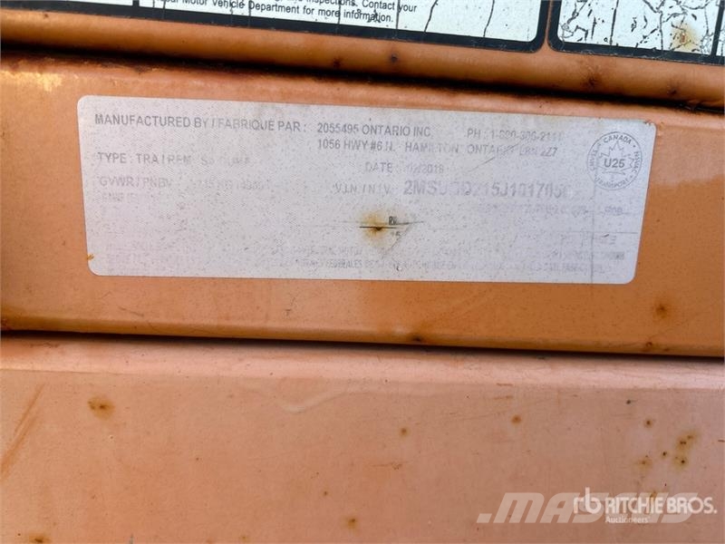 Miska MD Dump 58 8 ft S/A Dump Utility Trailer مقطورات قلابة