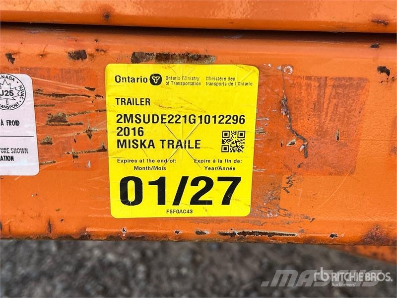Miska MD DUMP 610 10 ft T/A Dump Utility Trailer Bañera