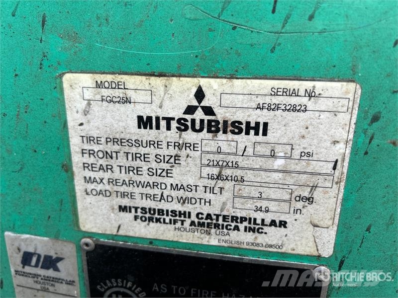 Mitsubishi FGC25N 2900 lb Cushion Tire Forklift Viličarji - drugo