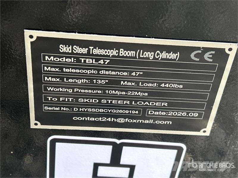 MIYI TBL47 135 in Telescopic Skid Steer Boom (Unus Maszyny budowlane - Inne