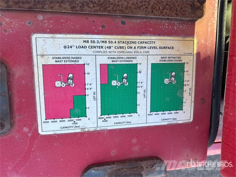 Moffet M8 50.3 5000 lb 3x3 Truck Mounted Forklift Mobilni viljuškari